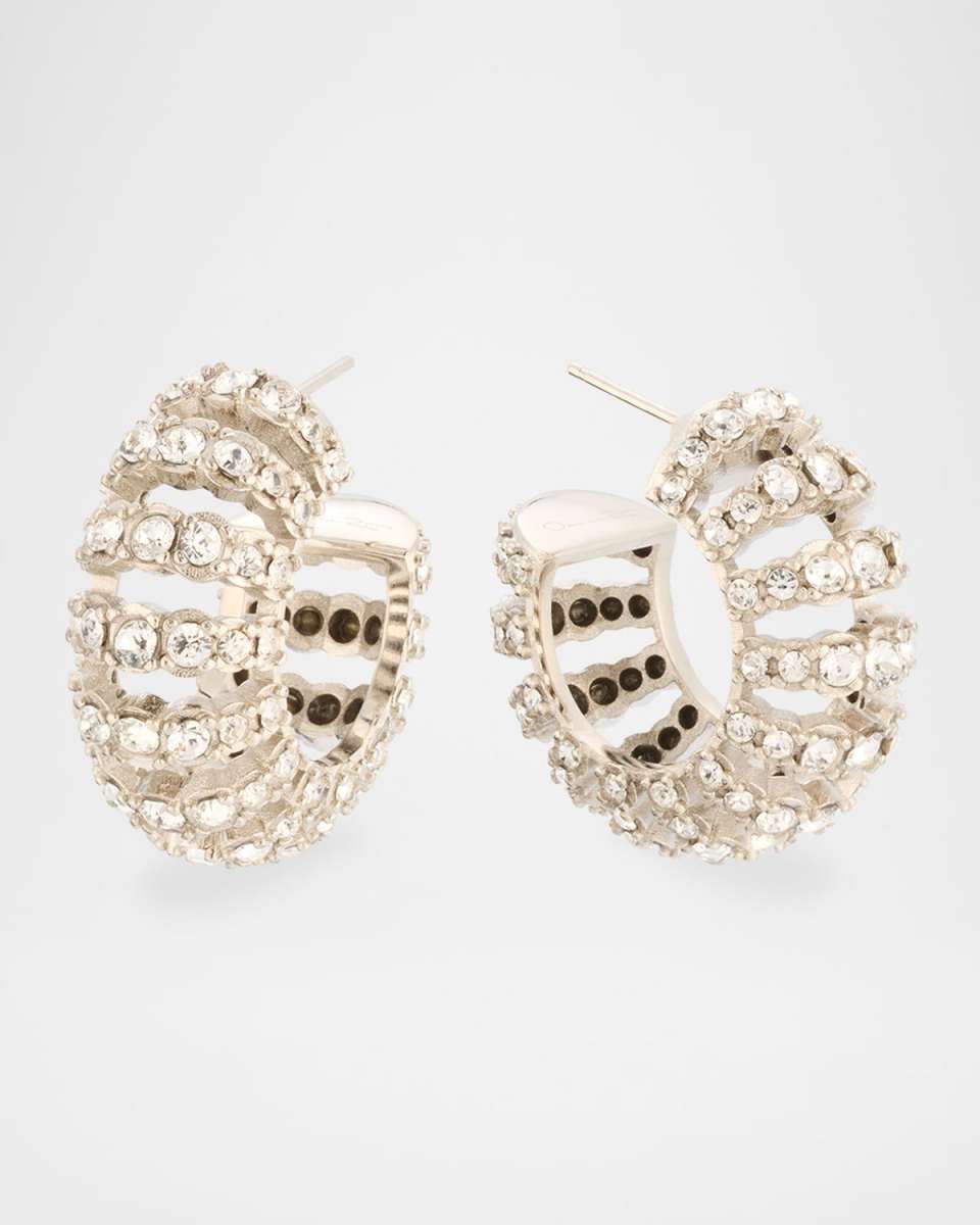 Rhinestone Hoop Earrings